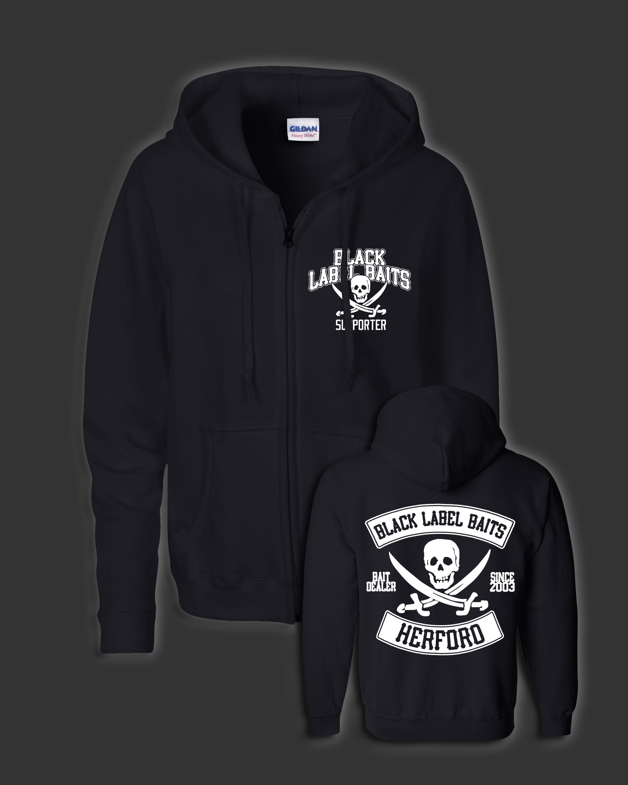 BLB Supporter Zip Up - schwarz