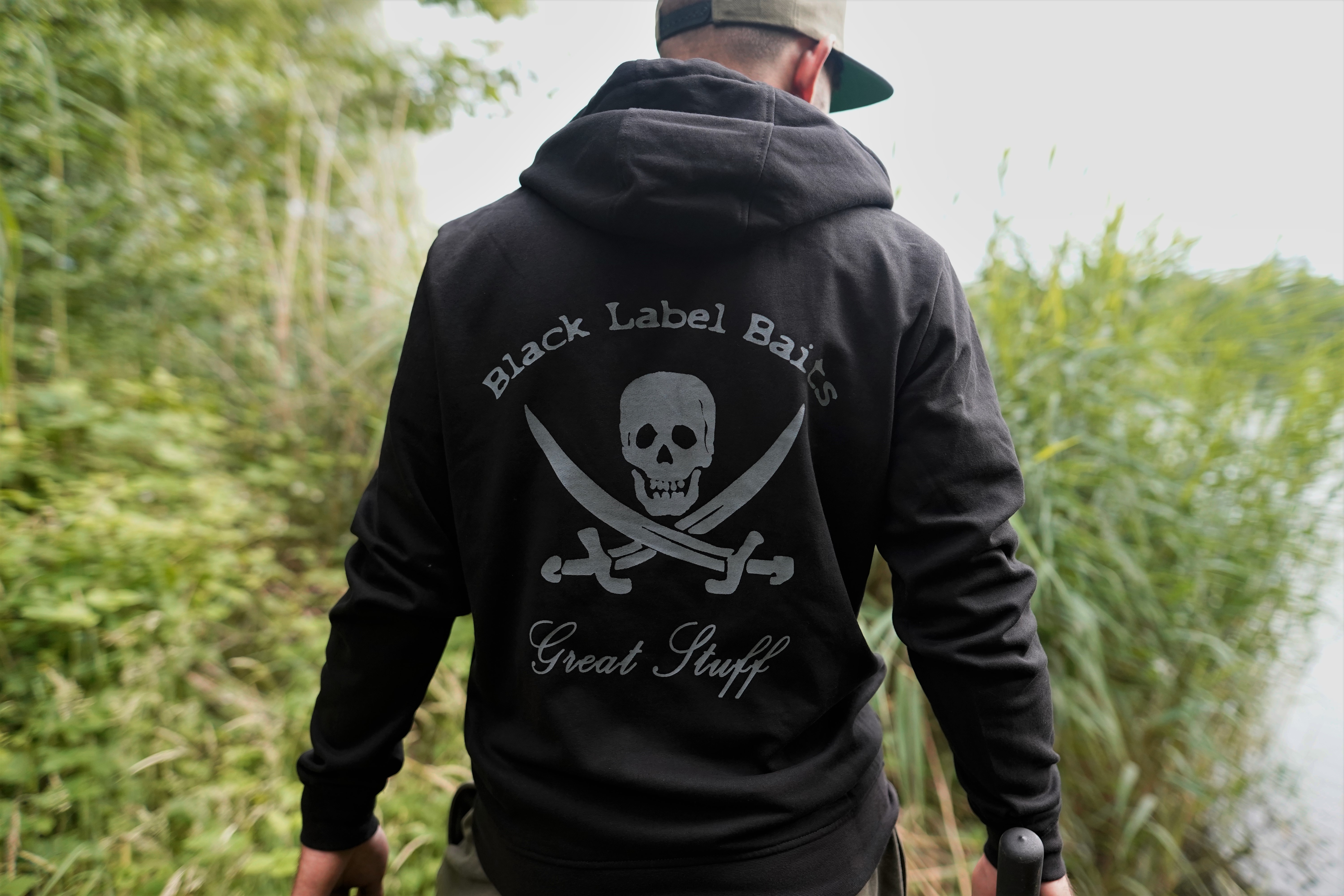 BLB Logo Hoodie - schwarz mit grauem Aufdruck